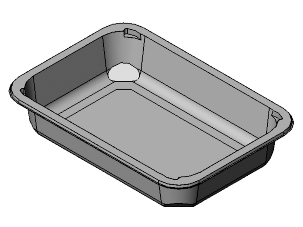 D13-45 CLR SHALLOW TRAY + MEAT SAVER PAD 432/PACK