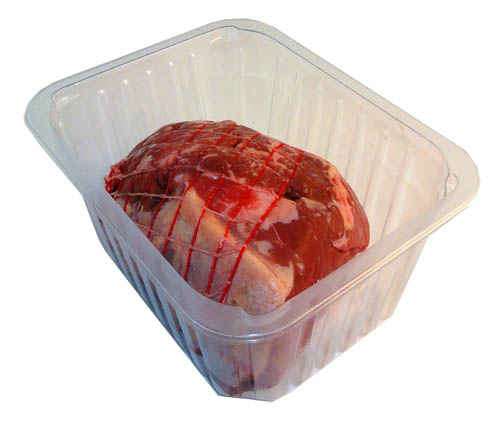 D2-100 Clear Meat Tray + Meat Saver Pad 162/PACK