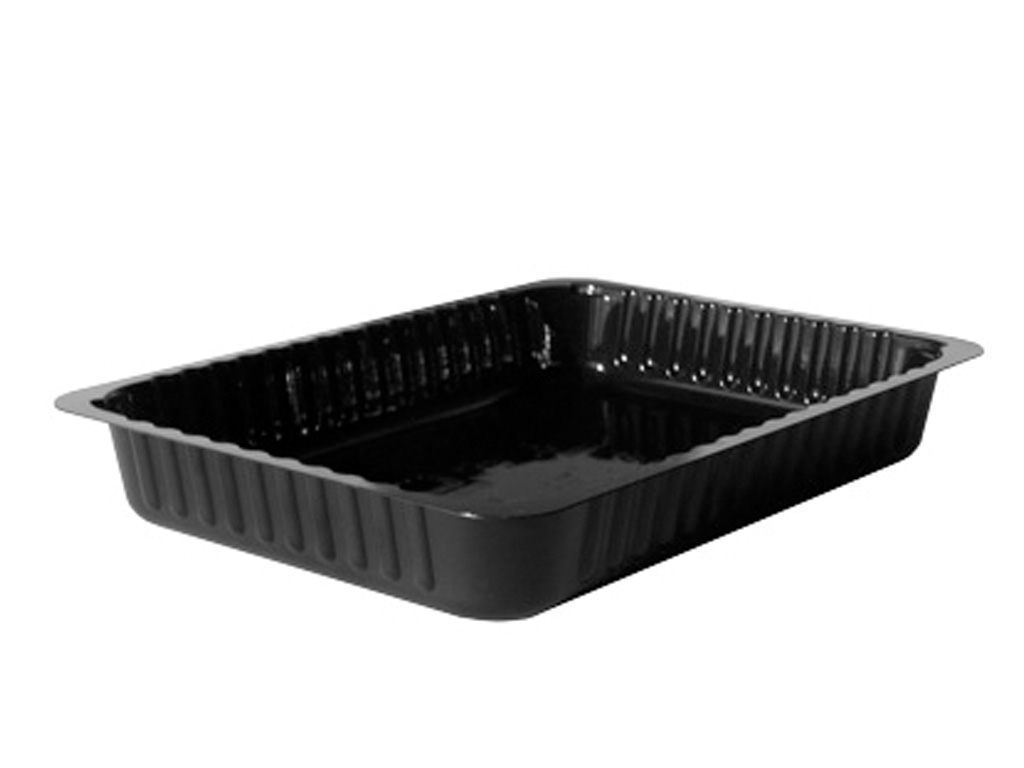 TRAY BLACK CPET 260 X 190 X 38 150/CASE