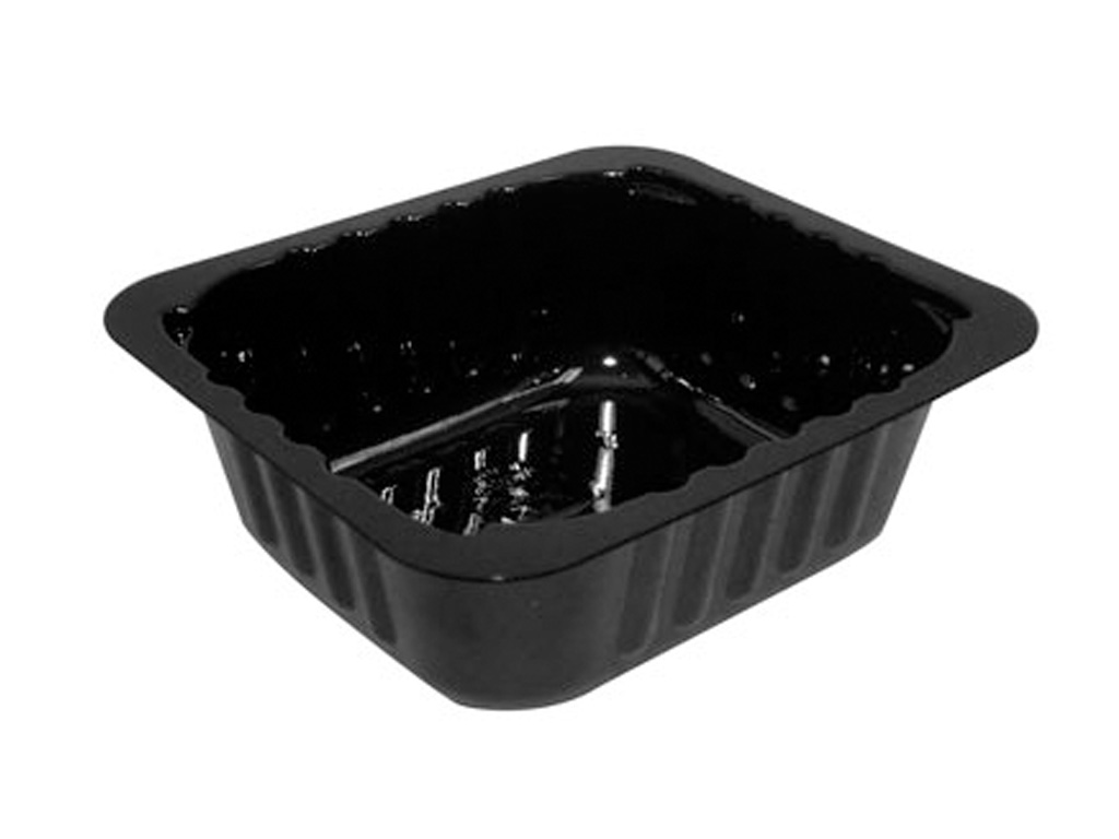 TRAY BLACK CPET 120 X 136 X 45 280/CASE