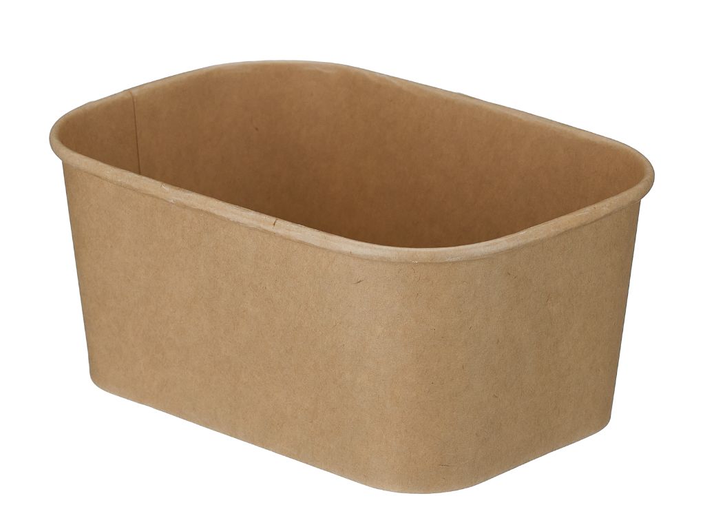 Rectangular Kraft 1000ML Kraft Bowl  300/CASE