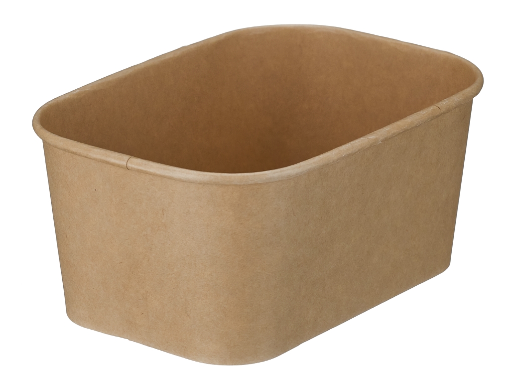 RECTANGULAR KRAFT 1000ML KRAFT BOWL  300/CASE