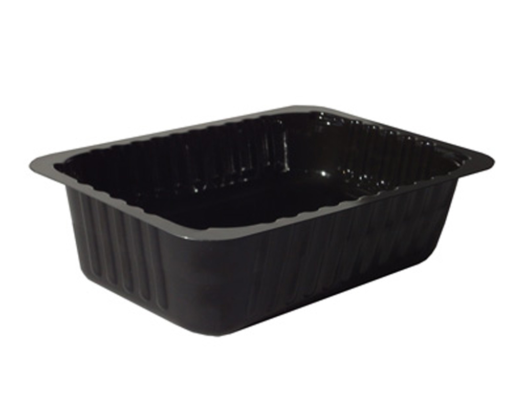 TRAY BLACK CPET 190 X 136 X 50 300/CASE