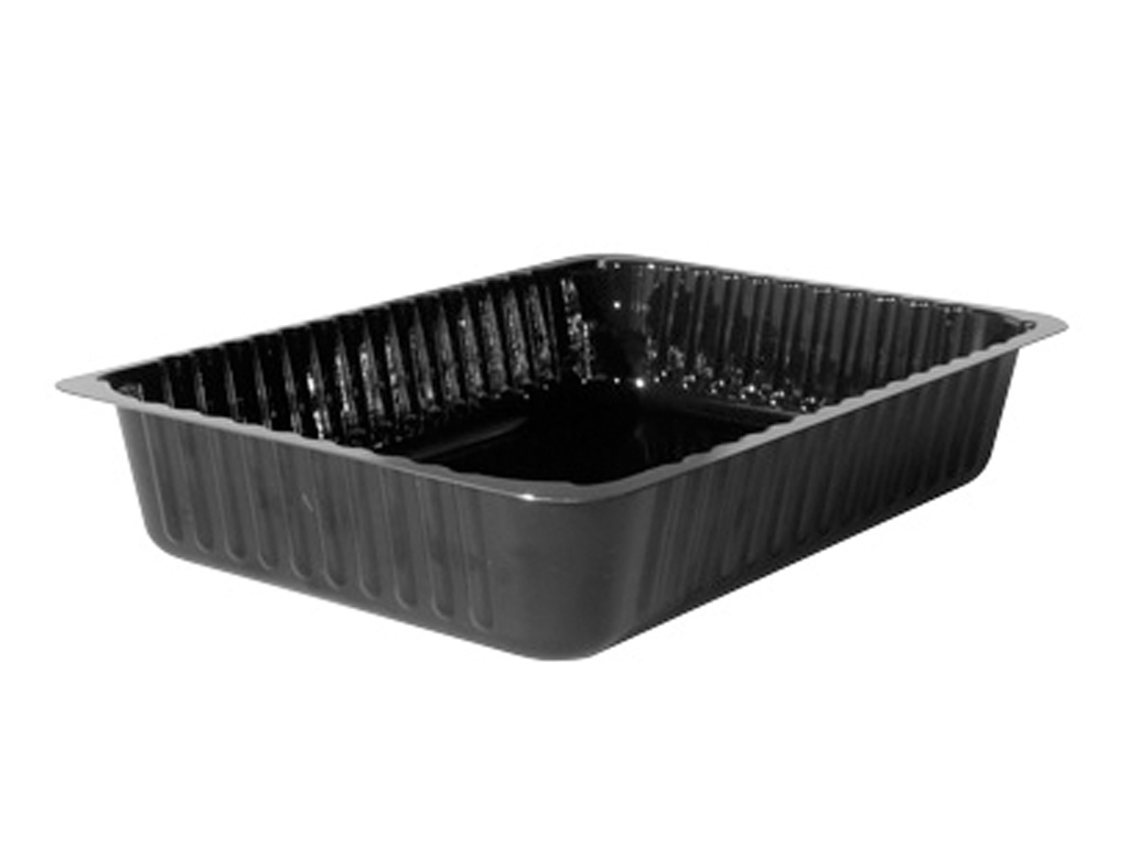 TRAY BLACK CPET 260 X 190 X 50 150/CASE