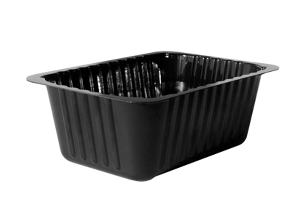 TRAY BLACK CPET 190 X 136 X 70 240/CASE