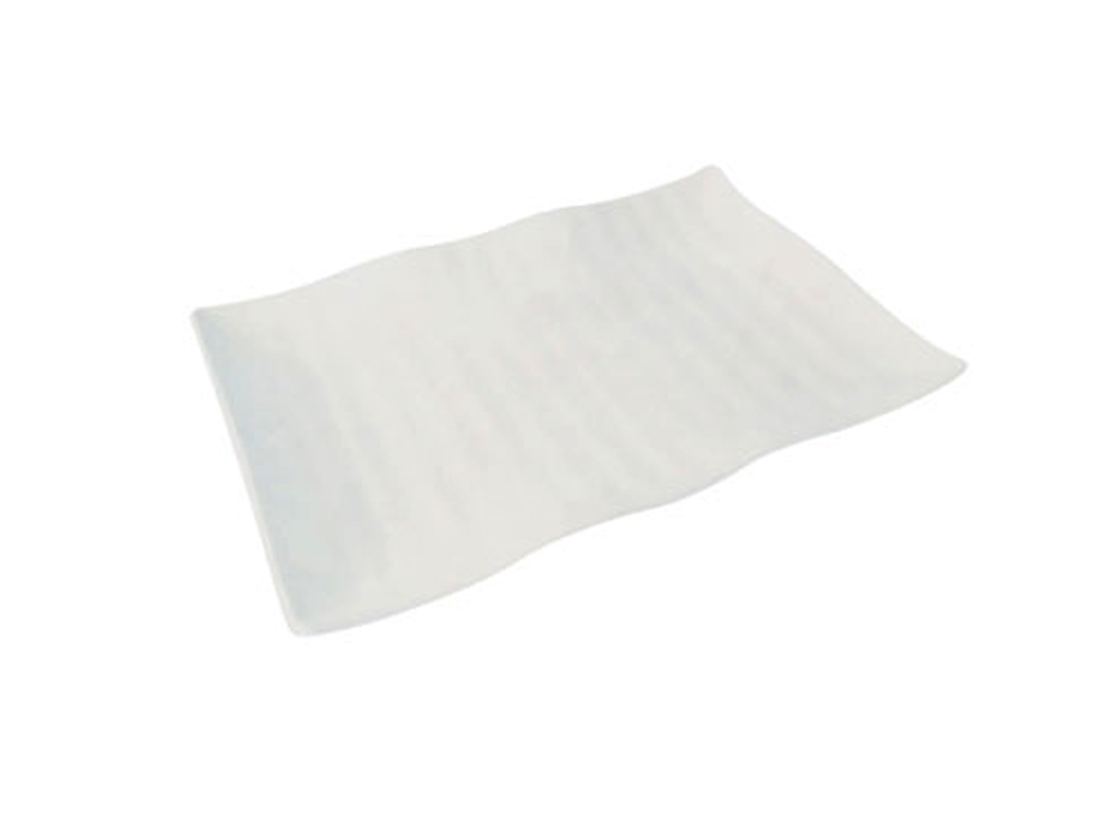 Wavy Platter White 300 X 210 X 40MM