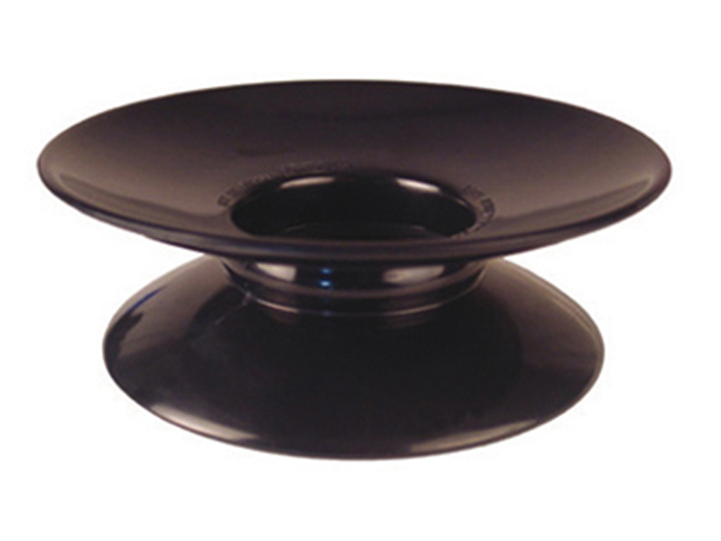 Black Melamine Plain Pedestal Stand