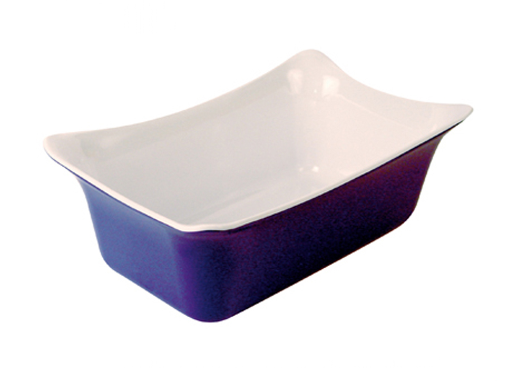 Fleur Crock Blue/White 265 X 162 X 100MM 2 Litre