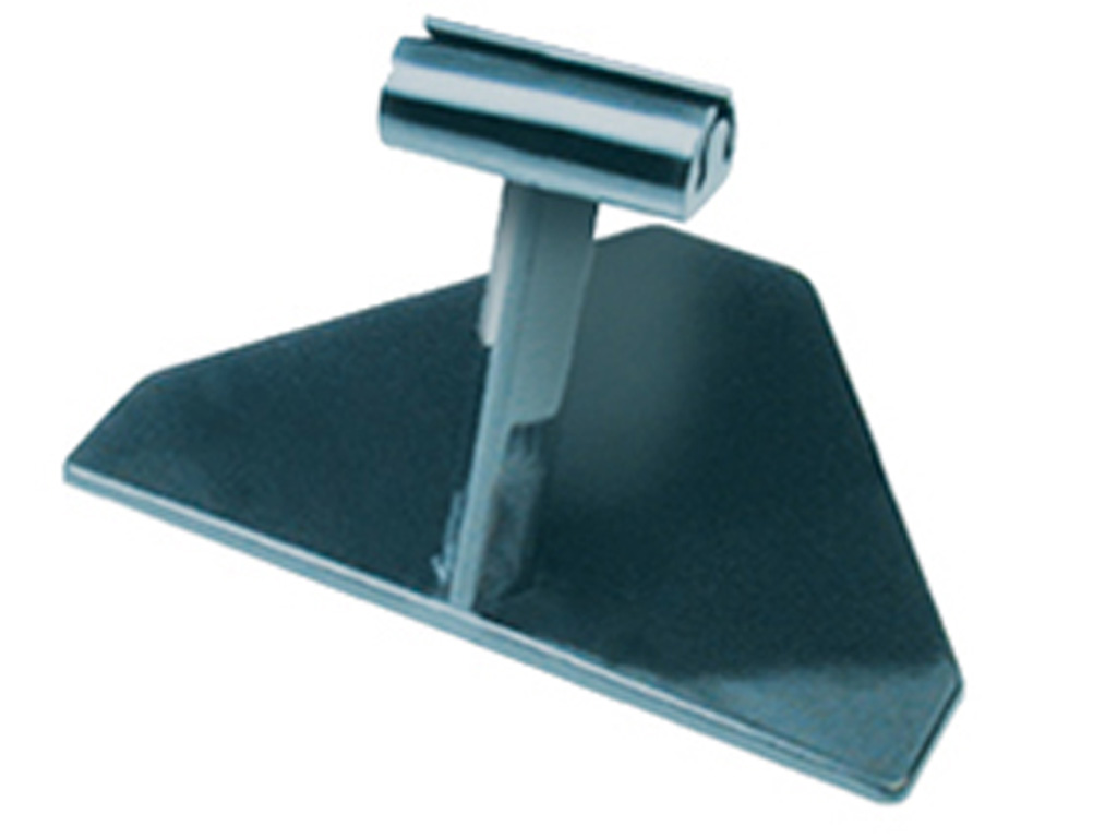 POLYCARBONATE TICKET STAND 35MM BLACK 10/PACK