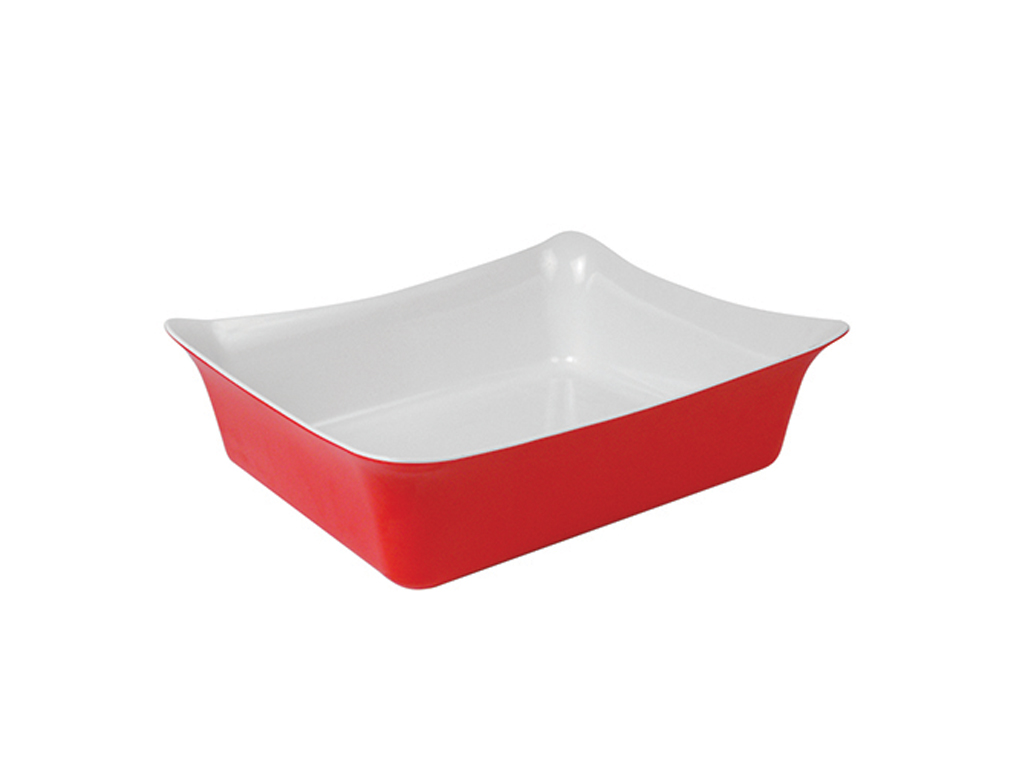 FLEUR CROCK RED/WHITE 325 X 265 X 100 4 LITRE