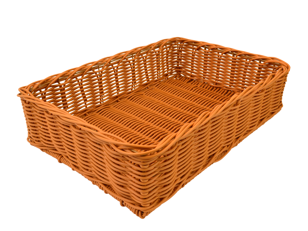 POLY WICKER BASKET 400 X 590 X 150MM