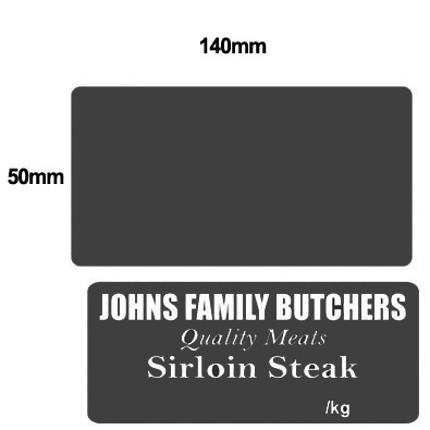 Slate Plastic Cards 50MM X 140MM - 100/BOX