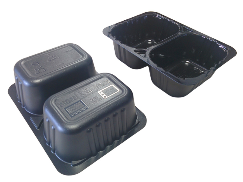 TRAY BLACK CPET 190 X 136 X 53 300/CASE