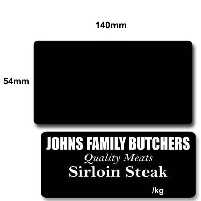 MATT BLACK PLASTIC CARDS 54MM X 140MM - 100/PACK