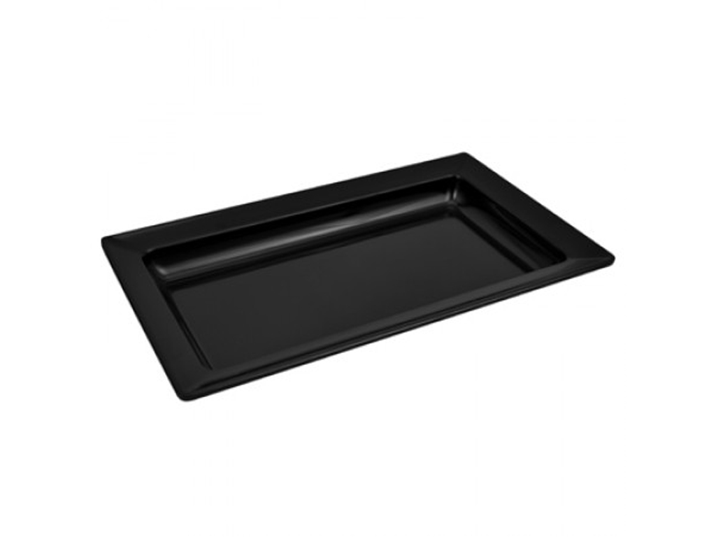 MELAMINE 1/4 CLASSICO TRAY 265X162X30 BLACK