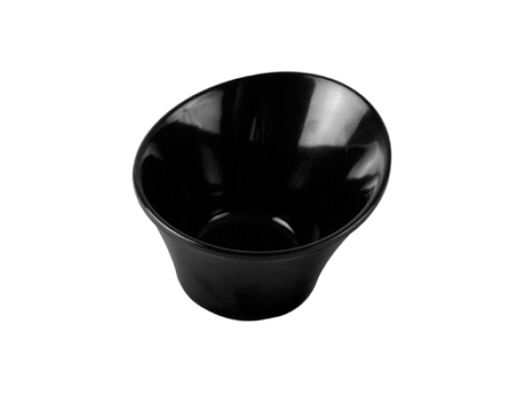 Black Melamine Small Reef Bowl 94X90X64MM 120ML