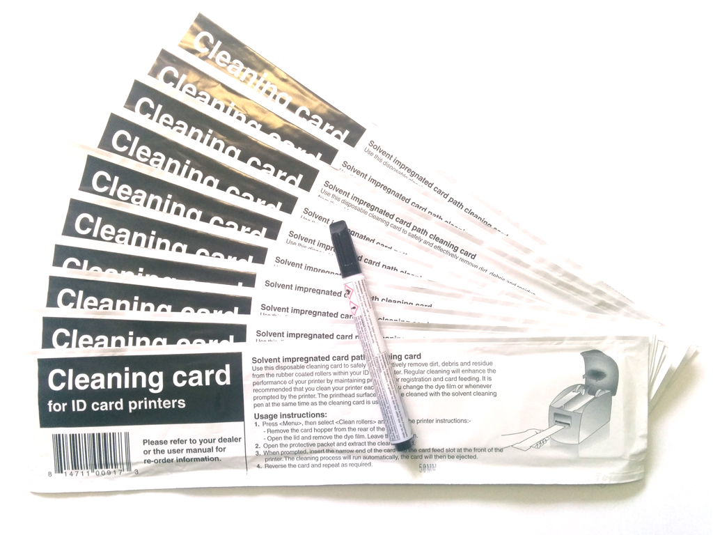 PRINTER CLEANING KIT (10 CARD PACK)