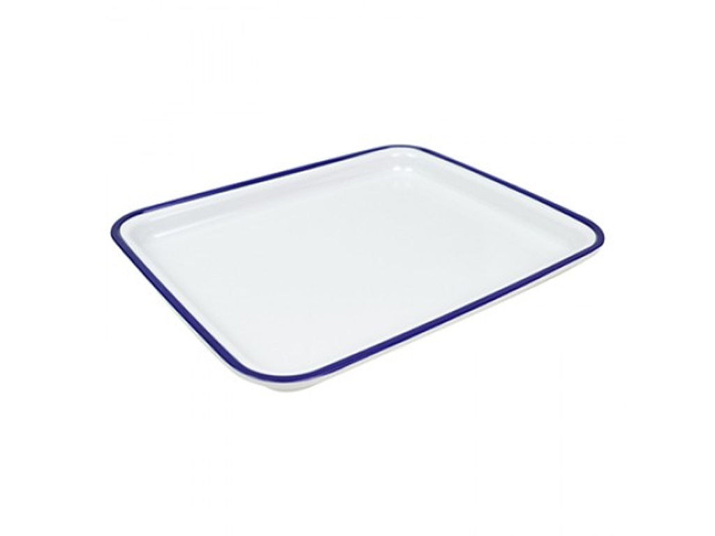 Blue Enamelware Melamine 1/2 Size Gastro Tray