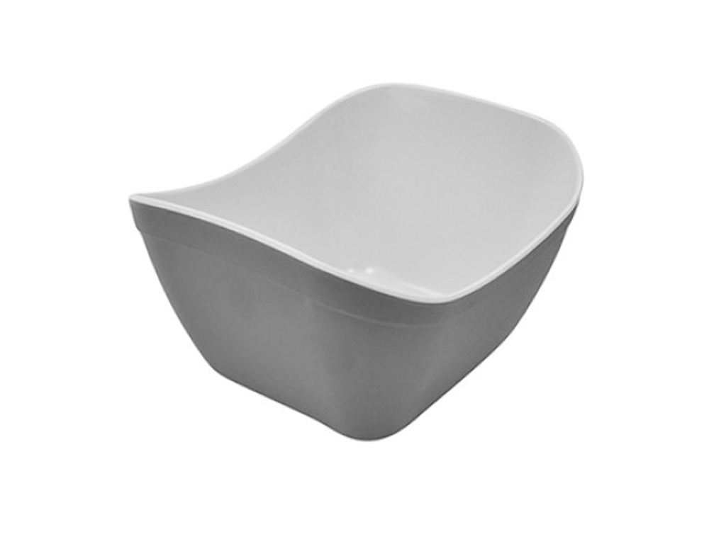 GREY/WHITE MATT MELAMINE 1/6 VERDURA CROCK 1L
