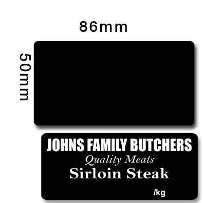 Black Plastic Cards 50MM X 86MM - 100/BOX