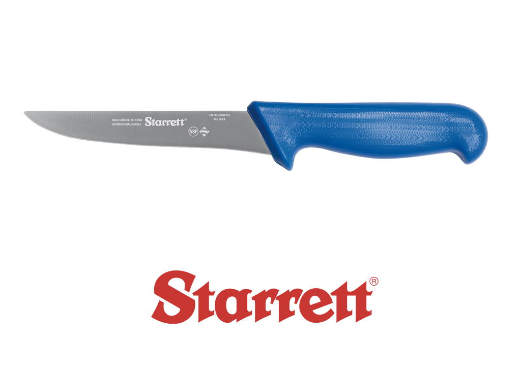 6" BONING KNIFE BLUE STRAIGHT WIDE