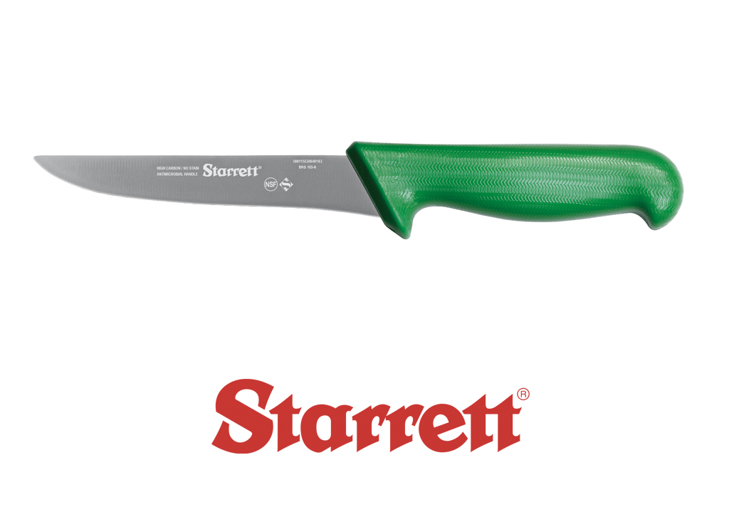 6" Boning Knife Green Straight Wide