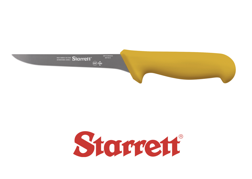 6" BONING KNIFE YELLOW STRAIGHT NARROW
