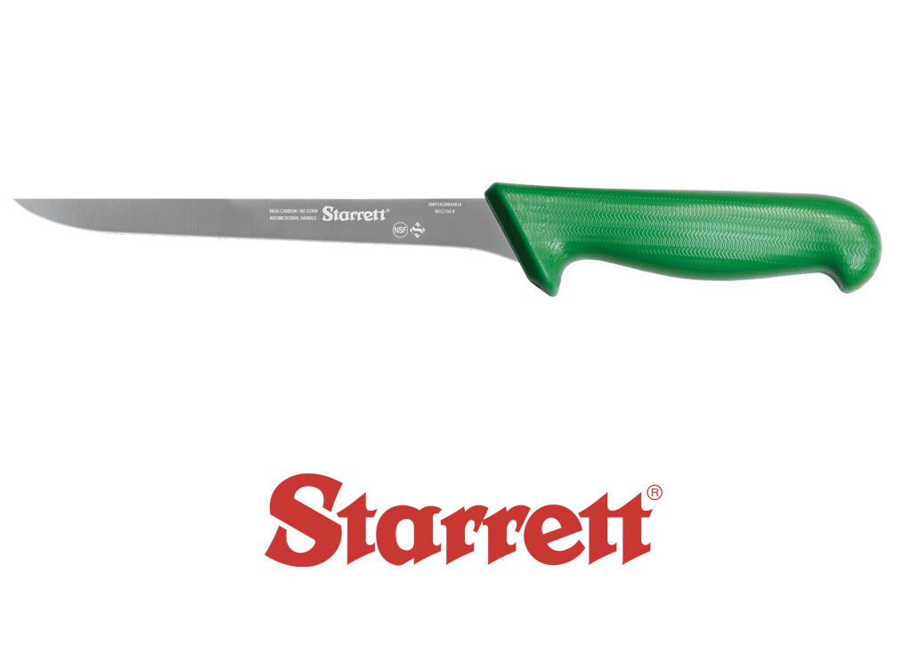 8" BONING KNIFE GREEN STRAIGHT NARROW