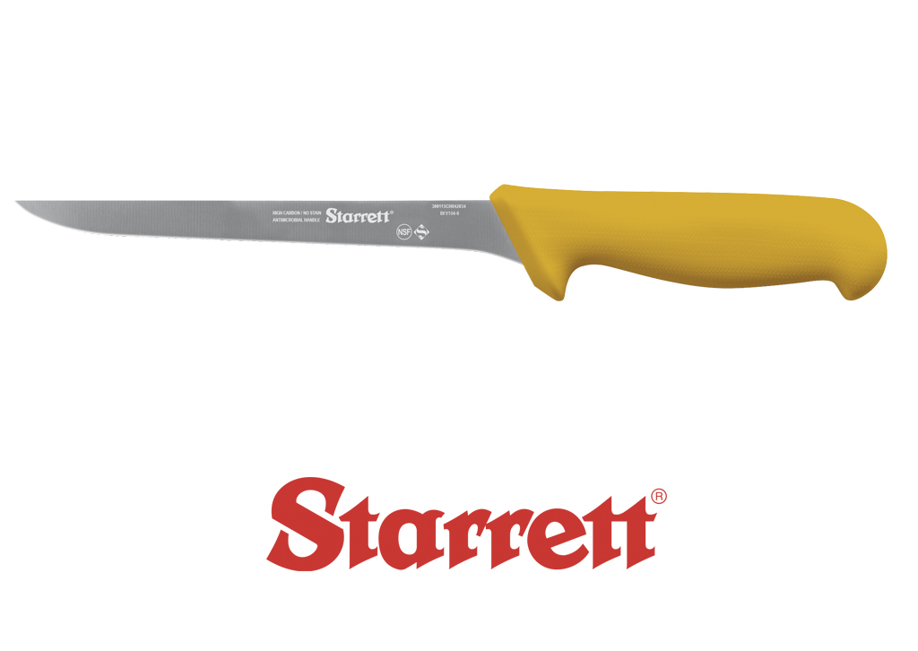 8" Boning Knife Yellow Straight Narrow