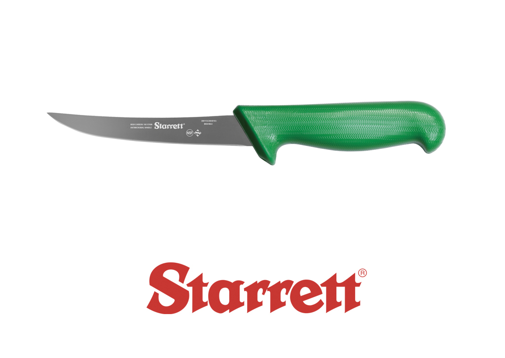 5" BONING KNIFE GREEN NARROW CURVED