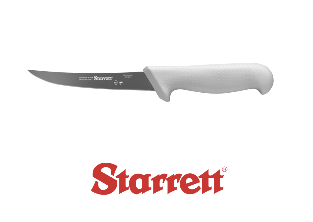 5" BONING KNIFE WHITE NARROW CURVED