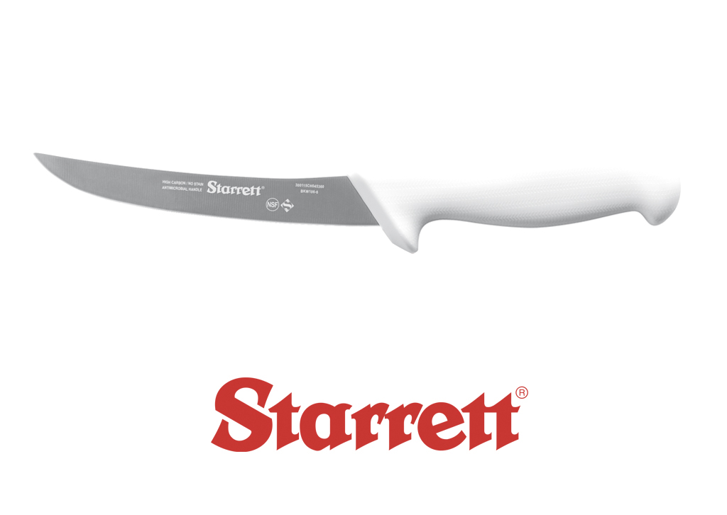 6" BONING KNIFE WHITE NARROW CURVED