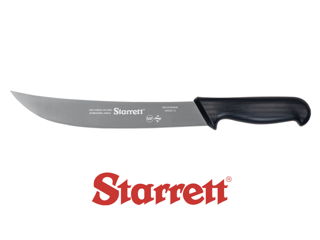 10" STEAK KNIFE BLACK WIDE CURVED