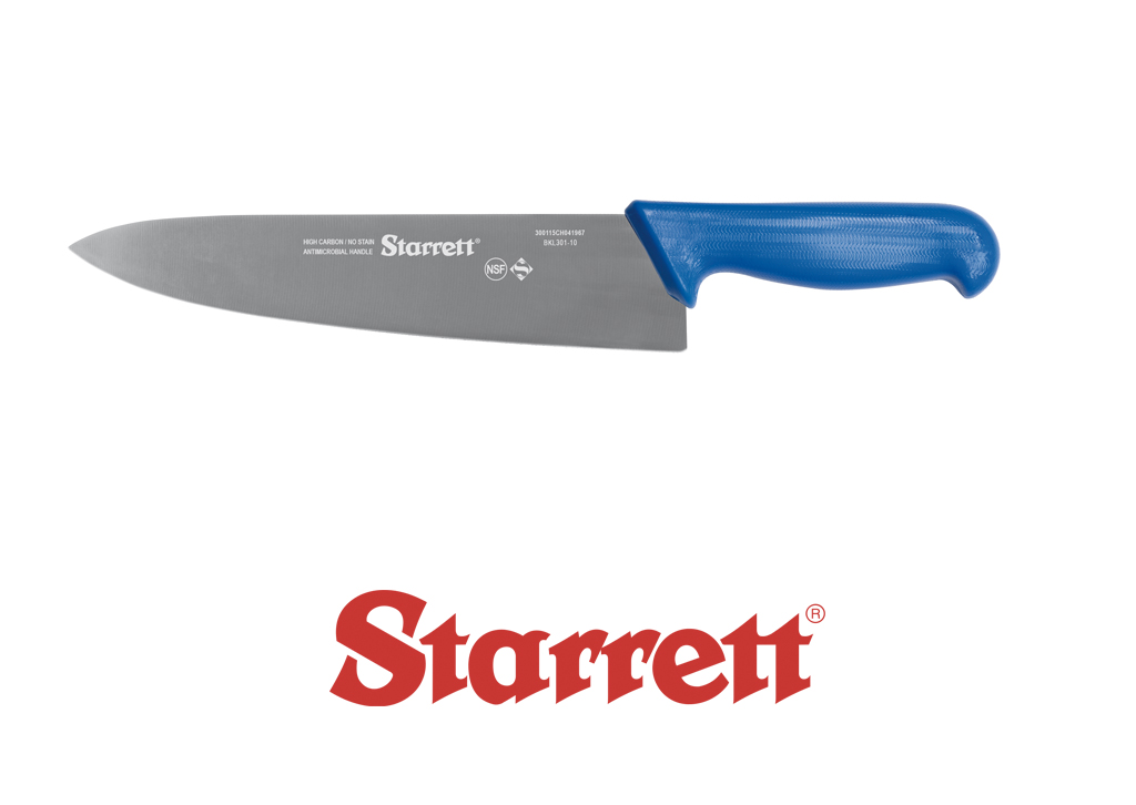 10" CHEFS KNIFE BLUE WIDE TRIANGULAR