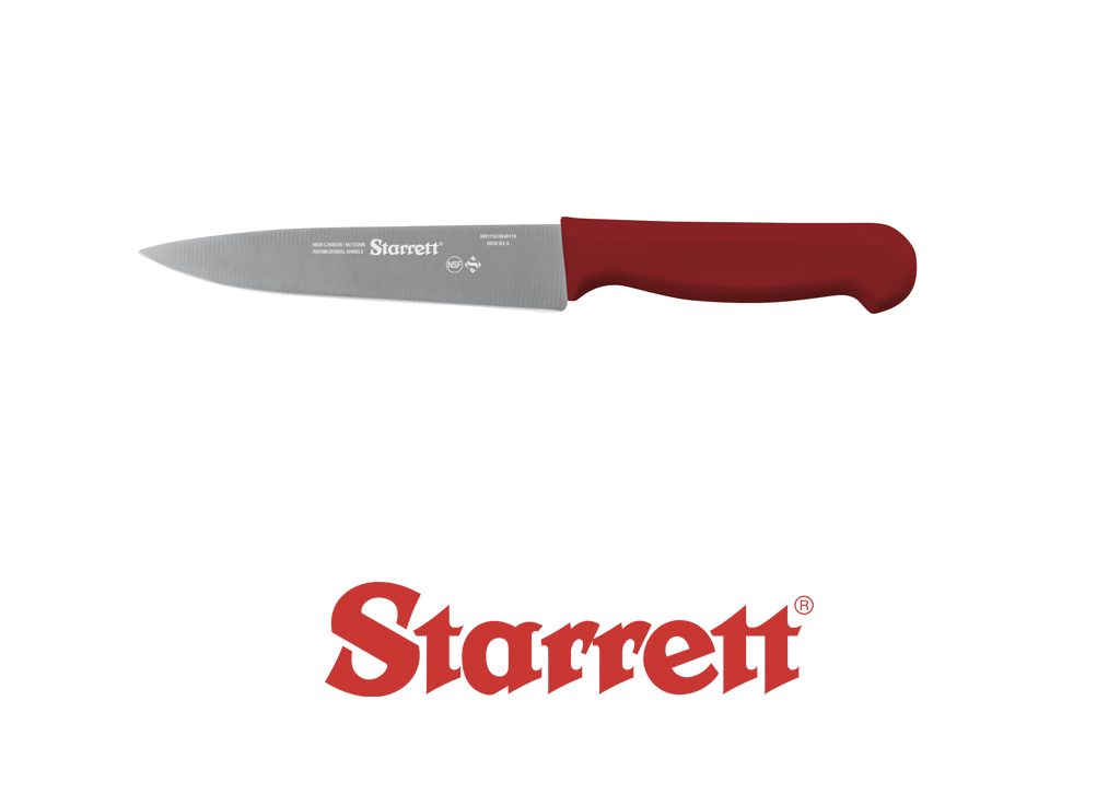 6" Chefs Knife Red Narrow Triangular