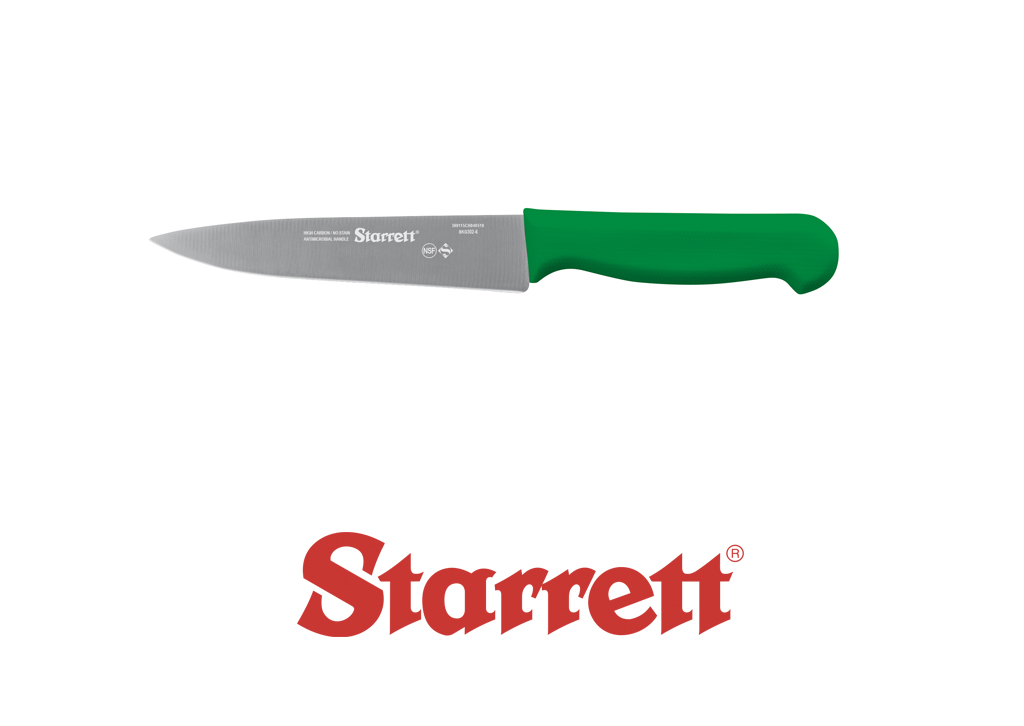 6" CHEFS KNIFE GREEN NARROW TRIANGULAR