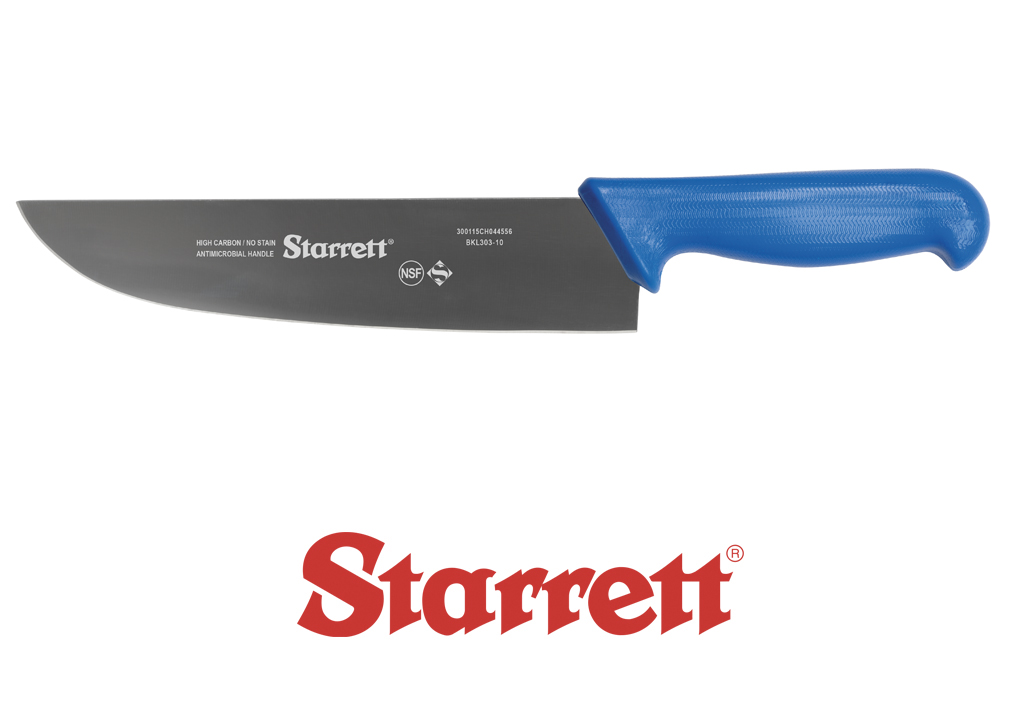 10" CHEFS KNIFE BLUE NARROW CURVED