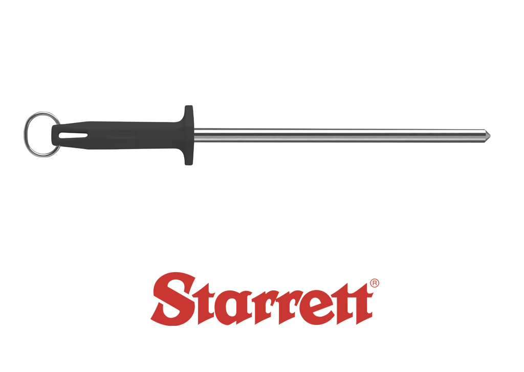 10" BLACK SHARPENING STEEL FINE FINISH