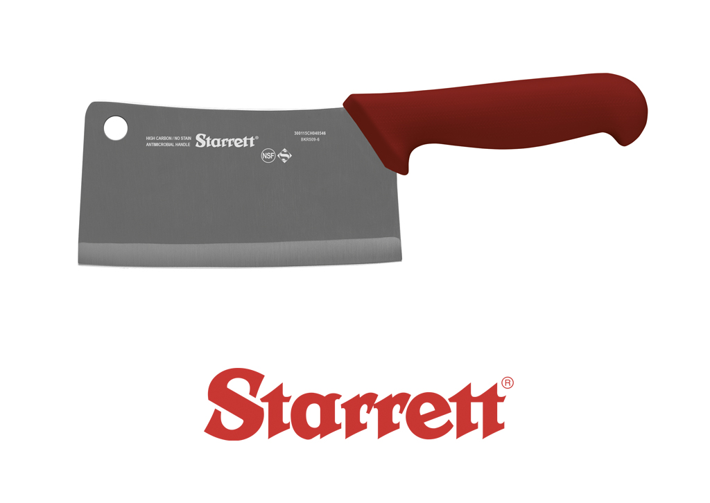 6" CLEAVER RED WIDE RECTANGULAR