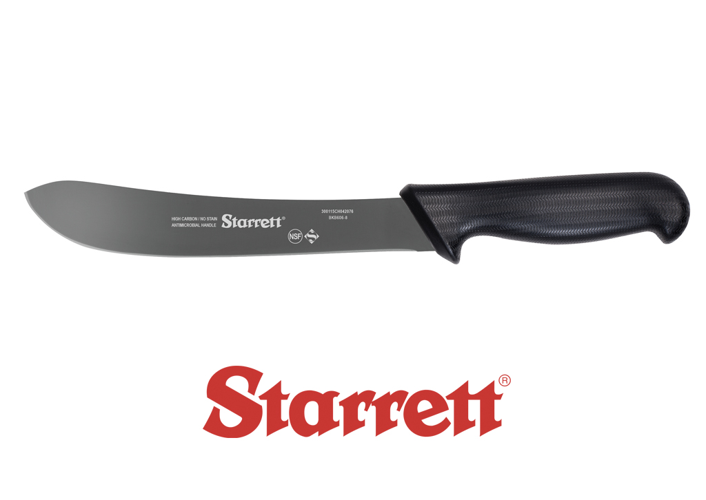 8" STEAK KNIFE BLACK NARROW CURVED