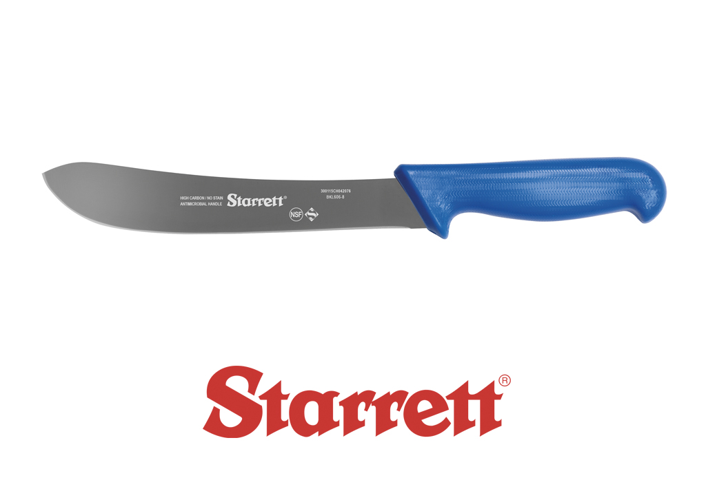 8" STEAK KNIFE BLUE NARROW CURVED