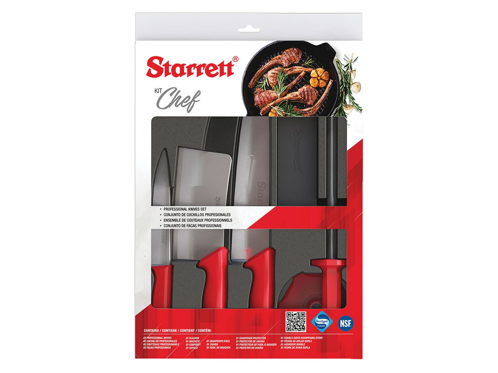 Chef Knife Set 6PC Red BKK-6R1