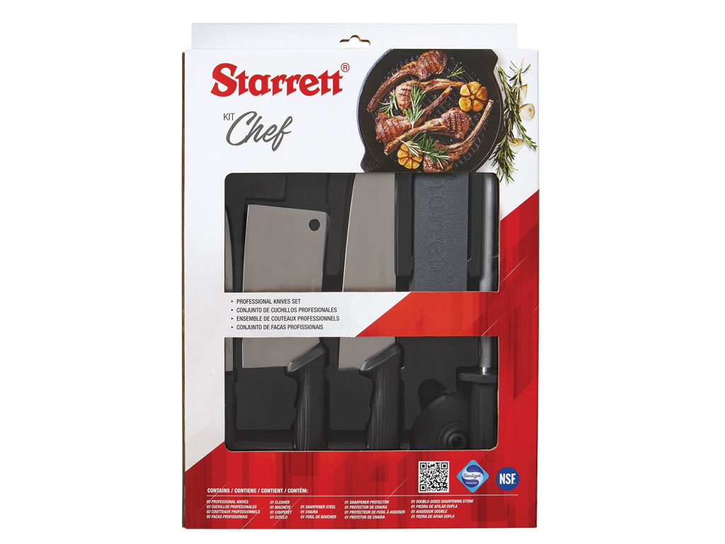 CHEF KNIFE SET 6PC BLACK BKK-6B1