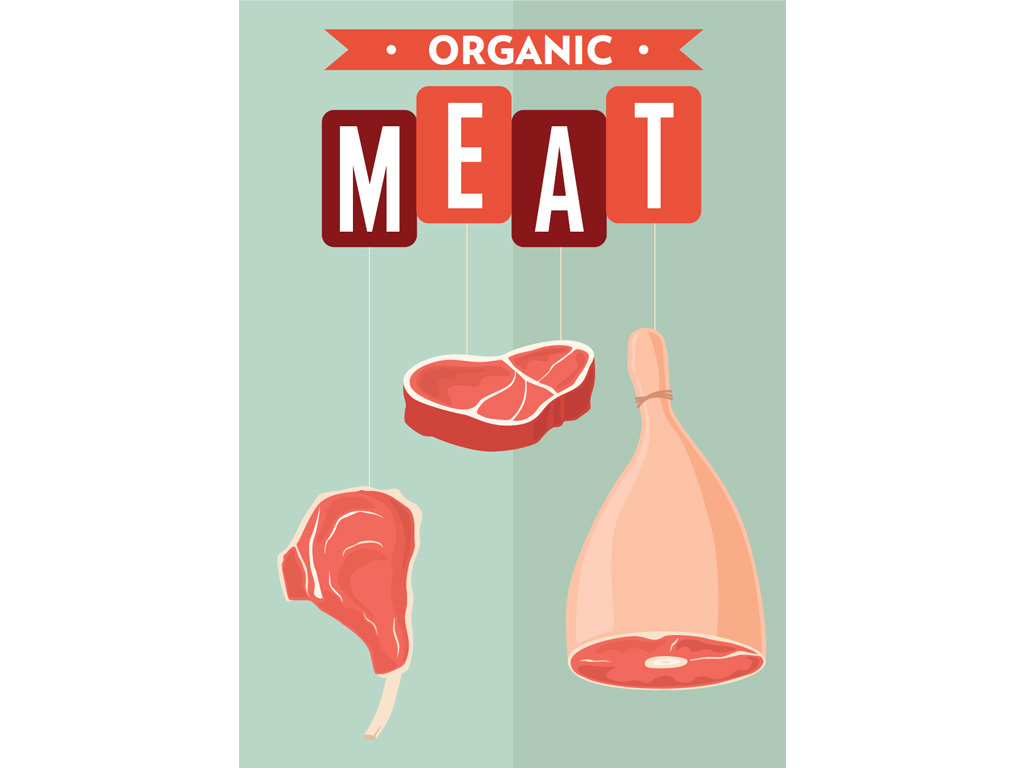 Organic Meat Poster