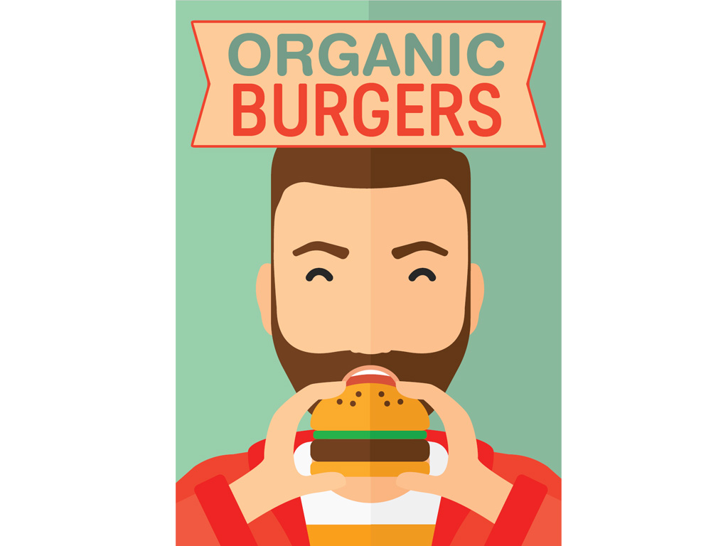 ORGANIC BURGERS POSTER