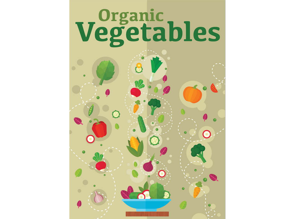 Organic Vegetables Poster