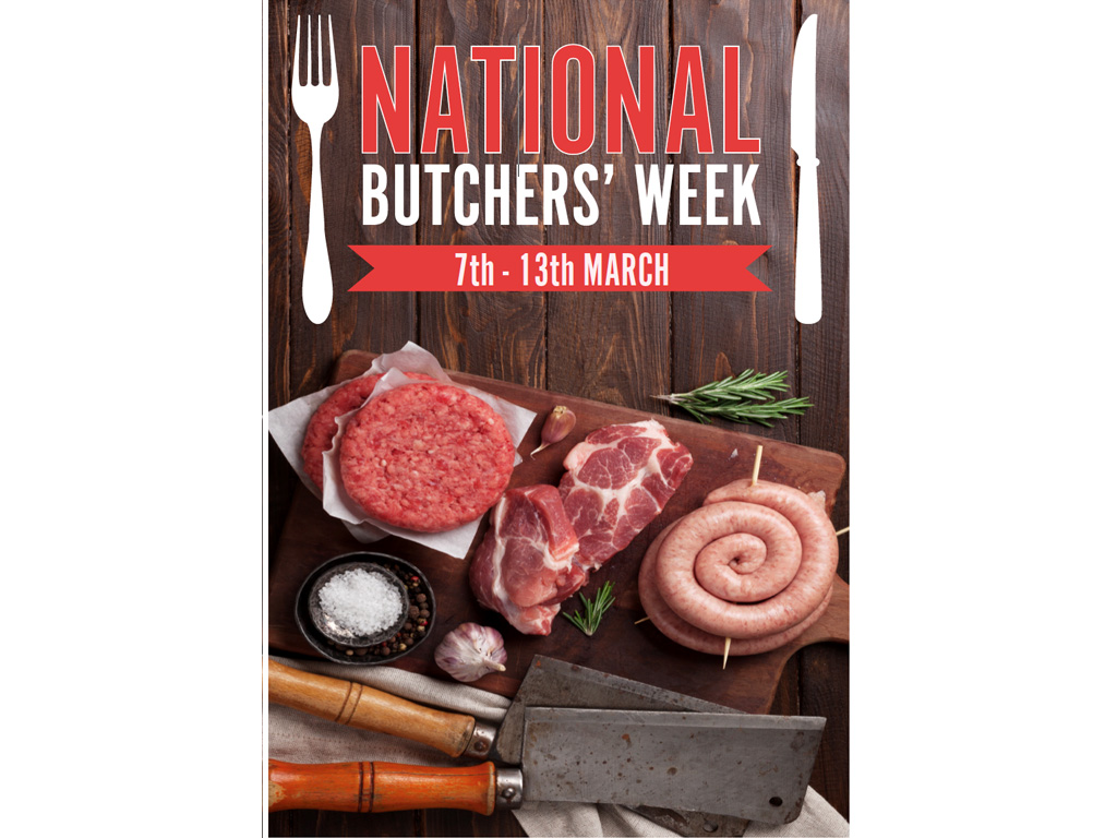 National Butchers Week Mixed Meat Poster