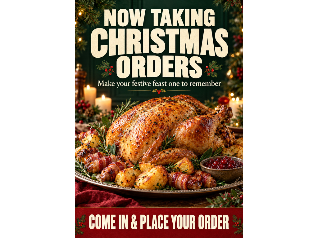 Now Taking Christmas Orders
