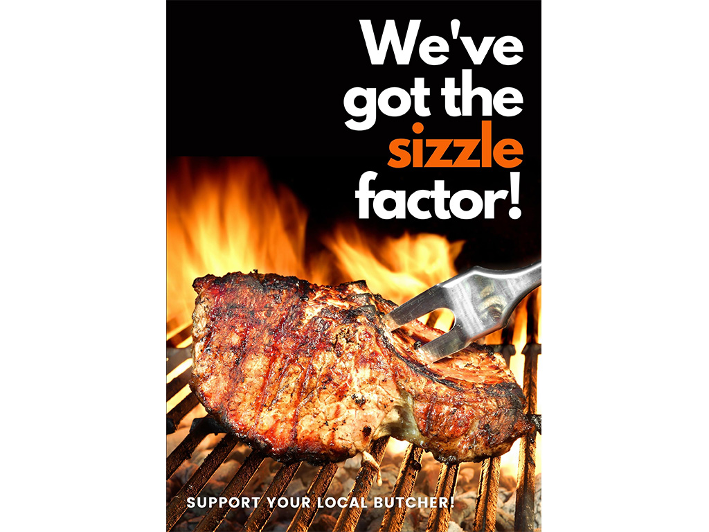 BBQ SIZZLE FACTOR A1 POSTER