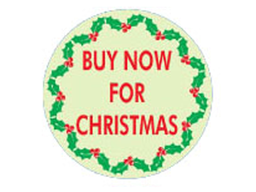 BUY NOW FOR CHRISTMAS LABELS 1000/ROLL